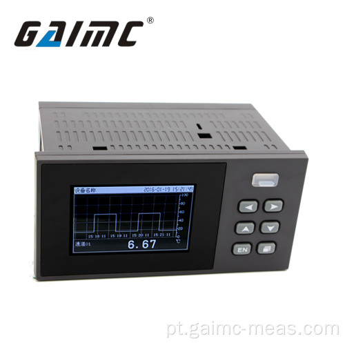 multi-sinal de entrada de 4 canais gráfico LCD registrador sem papel